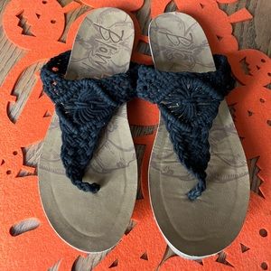 Blowfish crochet sandals